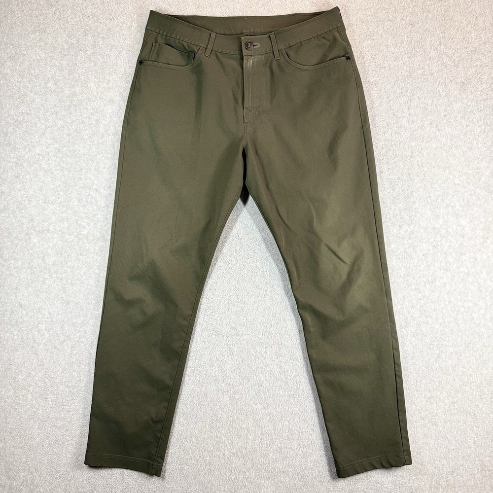 Public Rec Pants Men 32x28 Green Dealmaker Chino Stretch Five Pocket Performance